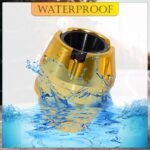 OBEROI'S TRADERS Universal Motorcycle Front Fork Slider | Wheel Frame Slider | Axle Protector Bike Crash Guard for All Bikes (Pack of 2) (Golden)