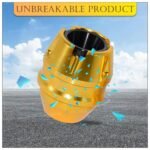 OBEROI'S TRADERS Universal Motorcycle Front Fork Slider | Wheel Frame Slider | Axle Protector Bike Crash Guard for All Bikes (Pack of 2) (Golden)