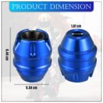 OBEROI'S TRADERS Universal Motorcycle Front Fork Slider | Wheel Frame Slider | Axle Protector Bike Crash Guard for All Bikes (Pack of 2) (Blue)