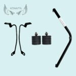 Ola S1X 3" GEN Crash Guard with Foldable FOOTREST and Frame Slider Front Rear Safety Guard FIT for Ola S1X 3" Generation EV Scooter (Black/Full Set)