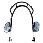 Ola S1X 3" GEN Crash Guard with Foldable FOOTREST and Frame Slider Front Rear Safety Guard FIT for Ola S1X 3" Generation EV Scooter (Black/Full Set)