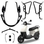 OLA S1X PLUS CRASH GUARD WITH FOLDABLE FOOTREST AND FRAME SLIDER LAGGUARD FRONT AND REAR CRASH GUARD SUITABLE FOR OLA S1X PLUS ELECTRIC SCOOTER (SET OF 1)