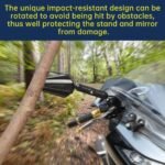 OTO6 Adventure Bike Mirrors, Motorcycle Mirror Fits RAM B Balls and 7/8"Handlebar M10 M8,Compatible with KT-M Adventure,Ho-nda Africa Twin, RE Himalayan Vehicles