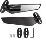 OTOROYS Imported Original Wind Wing Rearview Stealth Aerodynamic Mirrors Fully-Faired Bikes, Motorcyles Ninja 250 300 400 GSX250R 360, R15 V4M, R15 V4, R15 V3, Adjustable...