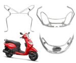 Pleasure Plus BS6 Full Body Chrome Crash Guard Suitable For Hero Pleasure Plus BS6 Scooter (Body Kit Set)