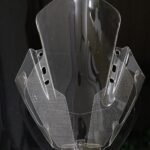 Powerpart Visor Windshield Wind Deflector Headlight Closed Engraved Compatible for KTM RC 125 RC 200 RC 390 White Color