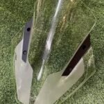 Powerpart Visor Windshield Wind Deflector Headlight Closed Engraved Compatible for KTM RC 125 RC 200 RC 390 White