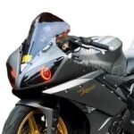 R15 Indonesian Type Full Bubble Visor Windshield Wind Deflector Black