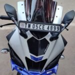 R15 M V4 Bubble Visor Windshield Wind Deflector R1M Model Smoke Black