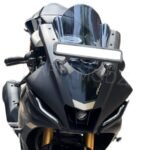 R15 M V4 Bubble Visor Windshield Wind Deflector R1M Model Smoke Black