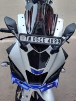 R15 M V4 Bubble Visor Windshield Wind Deflector R1M Model Smoke Black