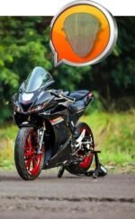 R15 V3 Indonesian Bubble Visor Windshield Wind Deflector Transparent Clear White Color