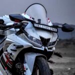 R15 V3 Indonesian Bubble Visor Windshield Wind Deflector Transparent Clear White Color