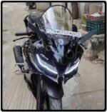 R15 V3 Indonesian Bubble Visor Windshield Wind Deflector Transparent Clear White Color