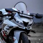 R15 V3 Indonesian Type Full Bubble Visor Windshield Wind Deflector Transparent White