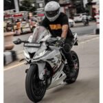 R15 V3 Indonesian Type Full Bubble Visor Windshield Wind Deflector Transparent White