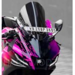 R15 V4 M Indonesian Type Bubble Visor Windshield Wind Deflector (Light Smoke Black)