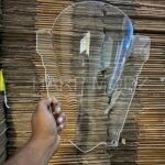 R3 DB Visor Windshield Wind Deflector Transparent White