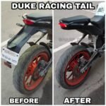 Racing Tail Kit fo KTM Duke 200 & Duke 390 BS3 BS4 (Matt Black Primer Colour)