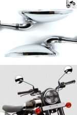 Rear View Touring Chrome Mirror Pair Compatible For Classic, Bullet, Standard, Electra (2012-2020)