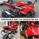 Red Frame Slider Bike Crash Guard Protector Compatible with TVS Apache RR 310