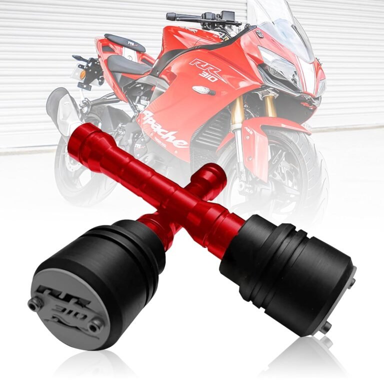 Red Frame Slider Bike Crash Guard Protector Compatible with TVS Apache RR 310