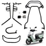 RIZTA Crash Guard with Frame Slider Front and Rear Safety Guard FIT for ATHER RIZTA EV Scooter (Black/Full Set)