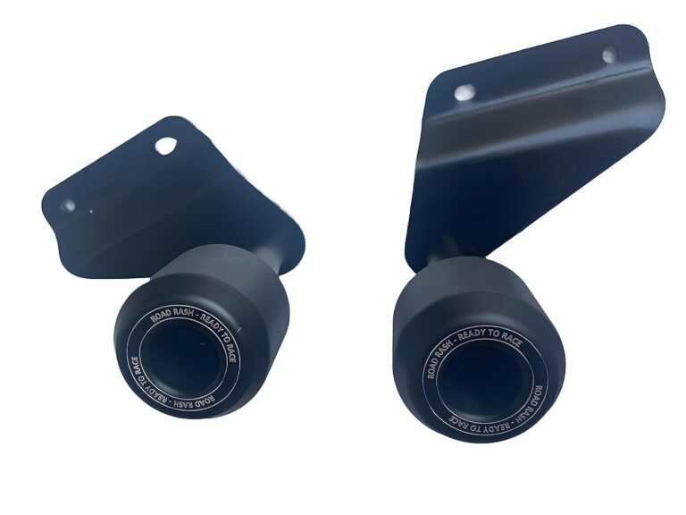 ROADRASH Bajaj Pulsar RS 200 Frame Sliders + Mounting Plates (Crash Guard, Black)