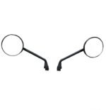 SGTB Bike Rear View Mirror Set Round Shape Black Heavy for Bullet New Classic Reborn Hunter Meteor 350 Classic Standard Electra Thunderbird Interceptor Himalayan Touring Mirrors...