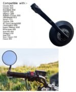 SGTB Latest Handle Bar End Mirrors Compatible with Hunter Meteor Reborn Classic 350 500 Standard Super 650 Shotgun GT Continental Interceptor Himalayan Scram Guerrilla Bikes...