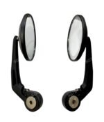 SGTB Latest Handle Bar End Mirrors Compatible with Hunter Meteor Reborn Classic 350 500 Standard Super 650 Shotgun GT Continental Interceptor Himalayan Scram Guerrilla Bikes...