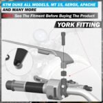 SGTB Naked Bike Universal Rear View Wide Wing Mirrors HD Convex Mirror for all Motorcycles MT 15 FZ Apache Pulsar Duke 125 200 250 390 Adventure 250 390 Splendor Xtreme 125 160...