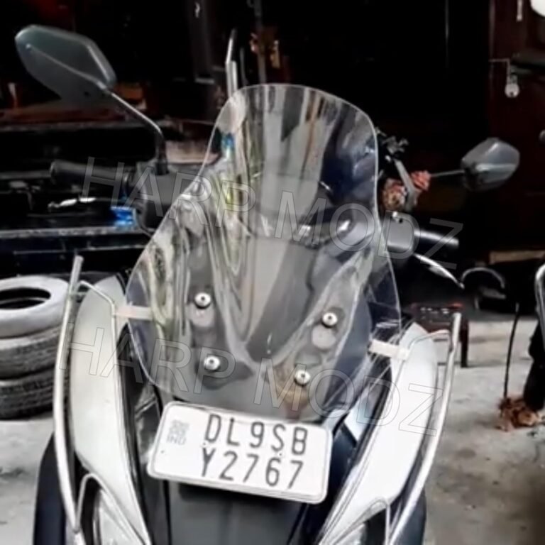 Suzuki Burgman Street 125 DB Visor Windshield Wind Deflector Transparent White Colour