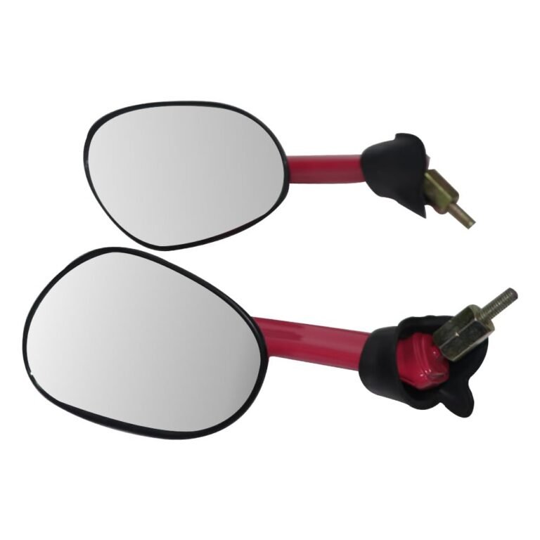 TVS Edge Bike/Motorcycle Left and Right Rear View Mirror Fit for TVS Scooty Pep (Racing Pink)
