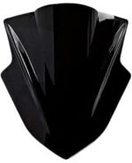 Universal PRO Visor Windshield Wind Deflector for RS200 Ninja 300 Without Holes Black
