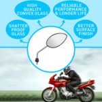 UNO MINDA RV-7003R REAR VIEW MIRROR - RH for YAMAHA FASCINO