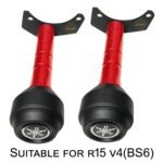 Vagary Heavy Duty CNC Frame Slider Crash Protection Guard for Yamaha R15 V4/ R15 M (BS6) (Red)
