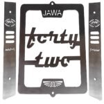 Vagary Motorcycle Radiator Guard Protector Grill for JAWA Forty Two (Silver)