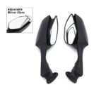 Vagary Rear View Side Mirror With Turn Signal Led Indicators Motorcycle Side Rearview Mirrors Adjustable Compatible With R15-V3, V4 Kawasaki Ninja, Zx-10R Bikes, Pack Of 1